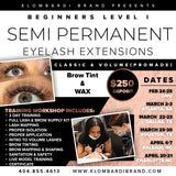 2 Day Beginners Semi Permanent Eyelash Extensions & Brow Training